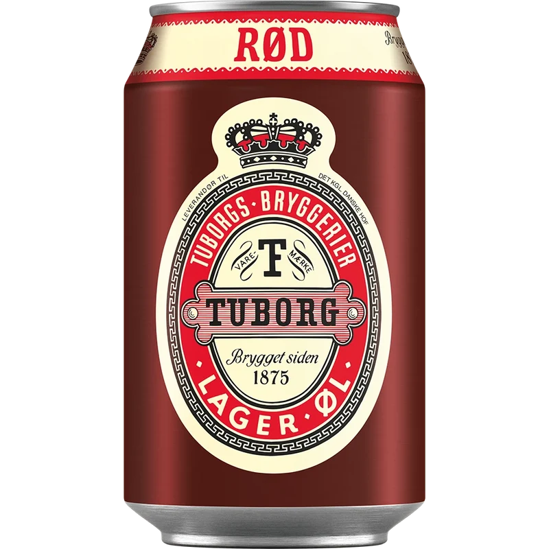 Tuborg Rød 4,3% 24x0,33L Dose zzgl. DPG Pfand