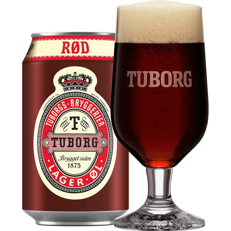 Tuborg Rød 4,3% 24x0,33L Dose zzgl. DPG Pfand