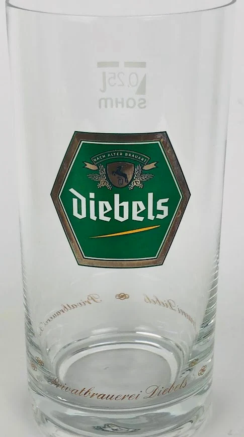 1 x Diebels Alt Glas 0,25l