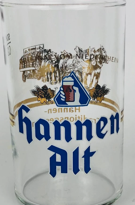 2 x Hannen Alt Bier Gläser 0,2l