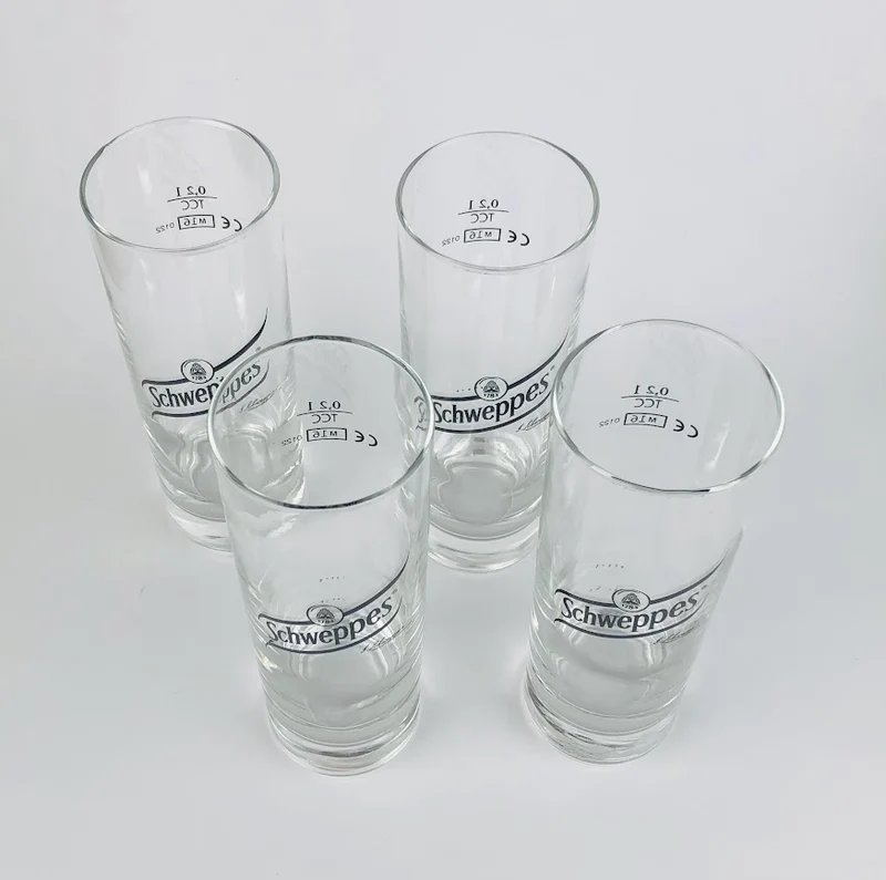 4 x Schweppes Gläser 0,2l