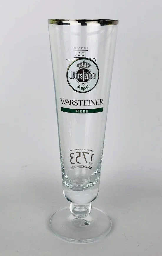 6 x Warsteiner Biergläser 0,2l "Herb"