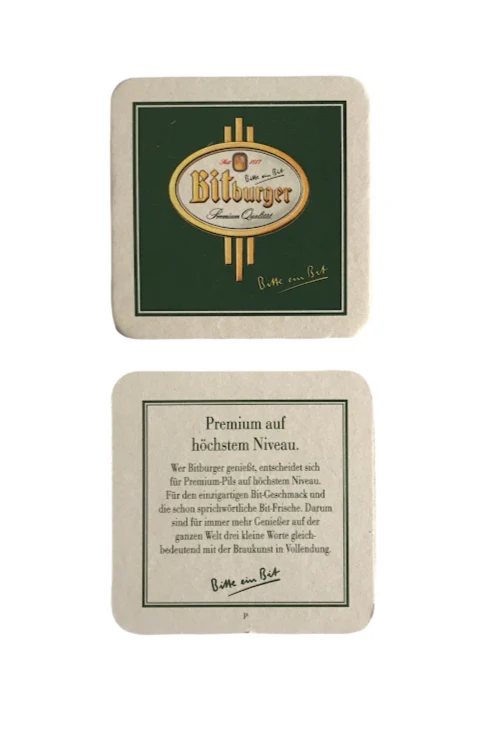 10 X Bierdeckel von Bitburger