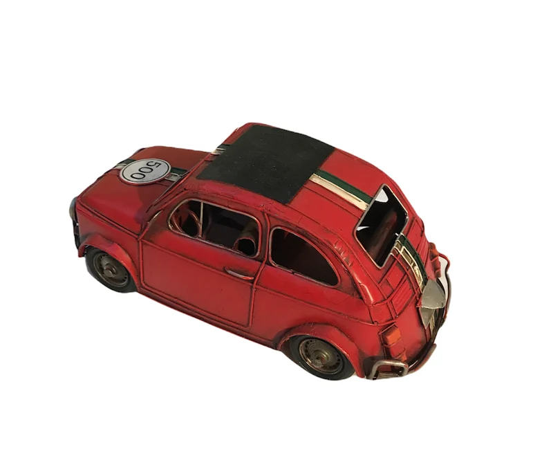 Fiat 500 Oldtimer Auto In Rot Blechauto