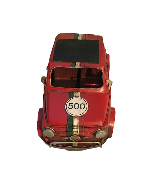 Fiat 500 Oldtimer Auto In Rot Blechauto