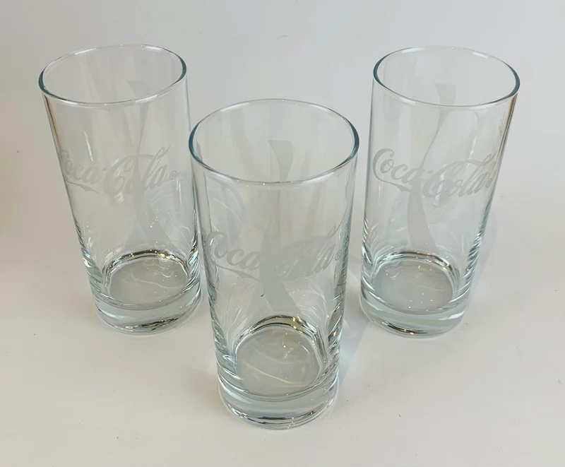 Coca Cola Gläser 0,3l Wave - (3er Set)