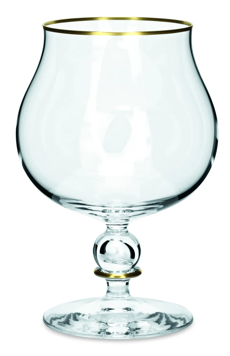 JUWEL klar, Goldrand - Cognacschwenker 137 mm