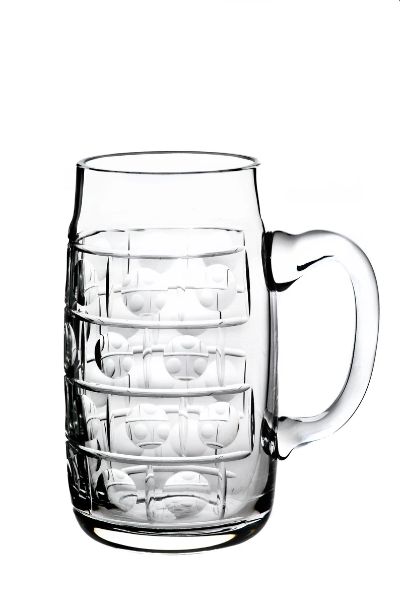 JOSEPH klar, Kugel- & Olivenschliff Nr. 16 - Bierkrug 0,5 l, 156 mm