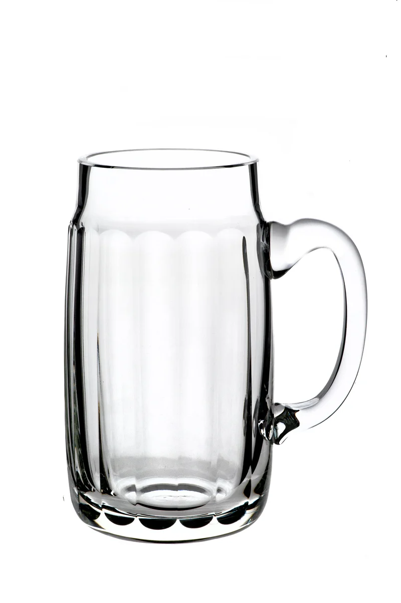 JOSEPH klar, polierter Flächenschliff Nr. 11 - Bierkrug 0,5 l, 156 mm