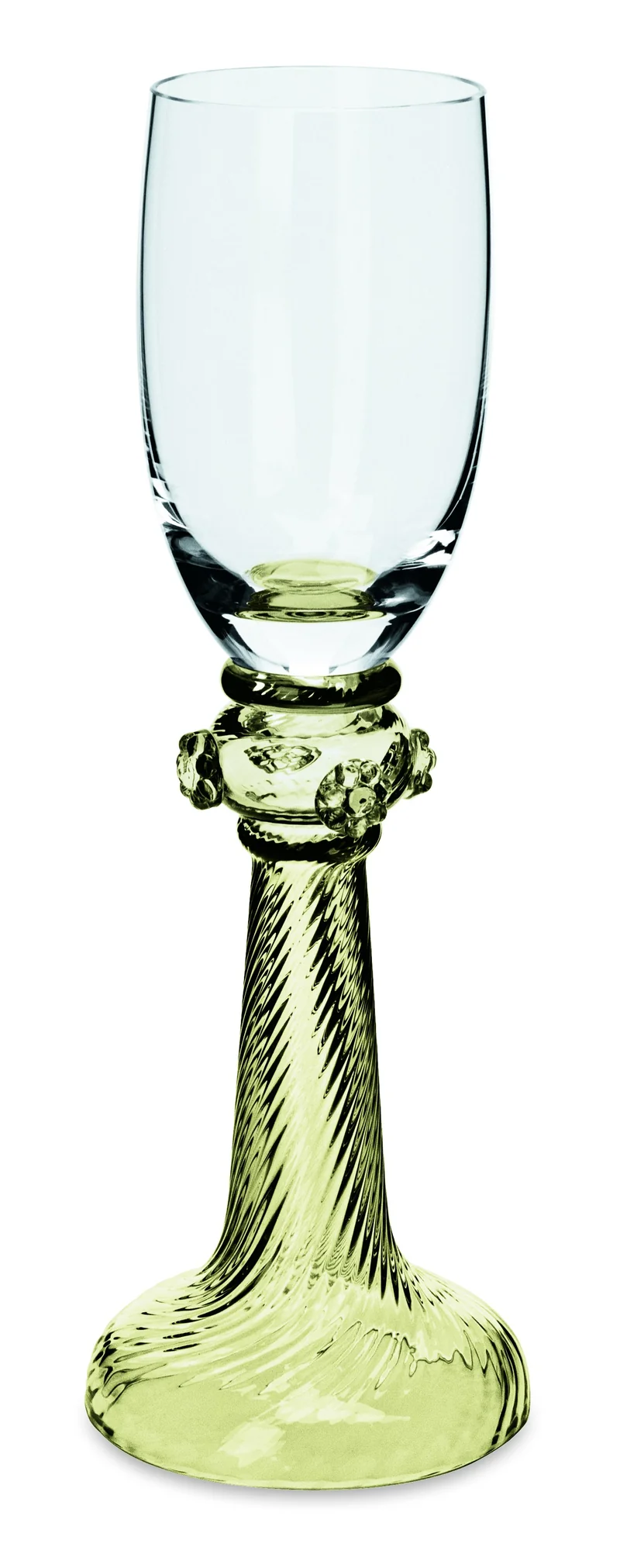 KURFÜRST klar/antikgrün, glatt - Sherryrömer 0,1 l, 193 mm