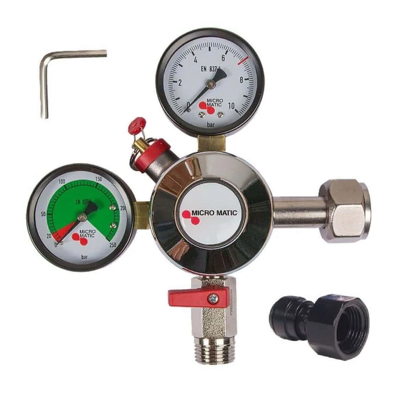 CO2 Druckminderer Micro Matic-John Guest Set, 7 bar