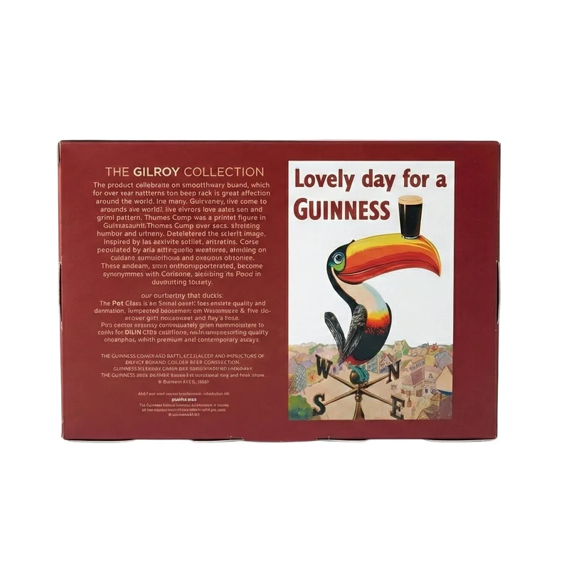 Guinness Gilroy Toucan & Tortoise Pint Glass Set