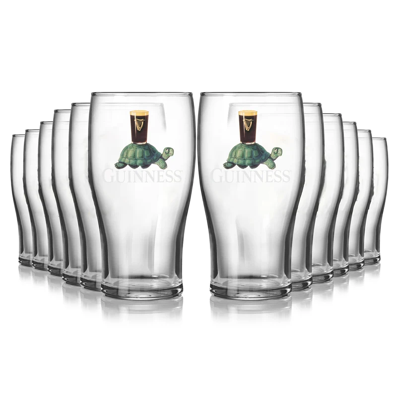 Guinness Gilroy Tortoise Pint Glass - 12 Pack