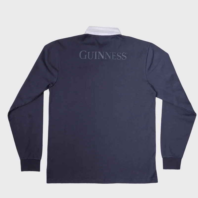 Guinness Navy Long Sleeve Rugby Shirt