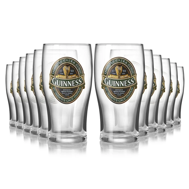 Guinness Ireland Collection Pint Glass 12 Pack
