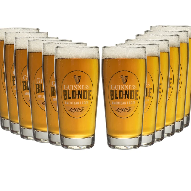 Guinness Blonde 16oz Pint Glass - 12 Pack