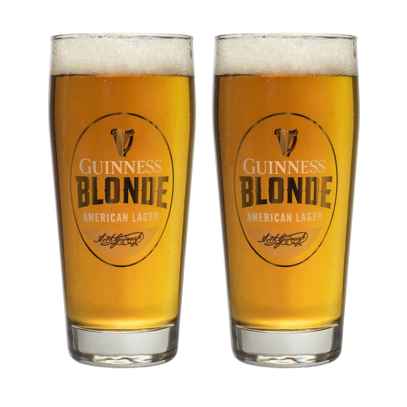 Guinness Blonde 16oz Pint Glass - 2 Pack