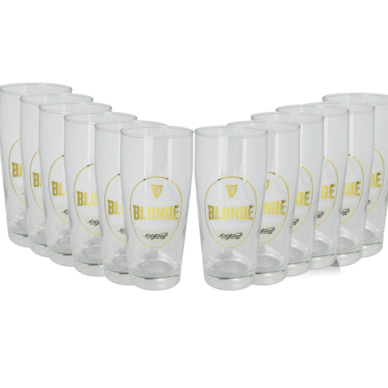 Guinness Blonde 20oz Pint Glass - 12 Pack