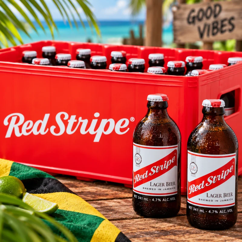 Red Stripe Jamaican Lager Bier - Import aus Jamaika