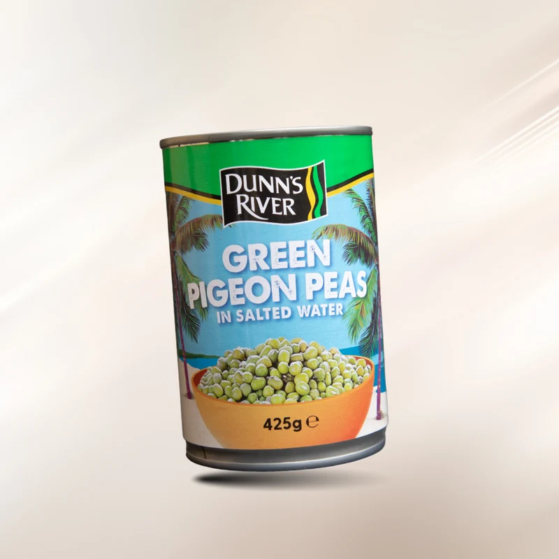 Dunn’s River Green Pigeon Peas 425 g Dose – Grüne Straucherbsen in Salzwasser