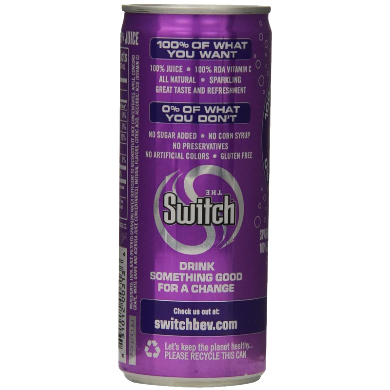 Craft The Switch Sparkling Juice Variety Pack 8-Ounce Cans