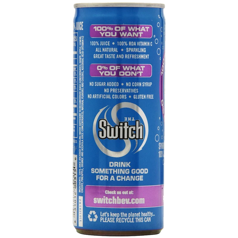 Craft The Switch Sparkling Juice Variety Pack 8-Ounce Cans