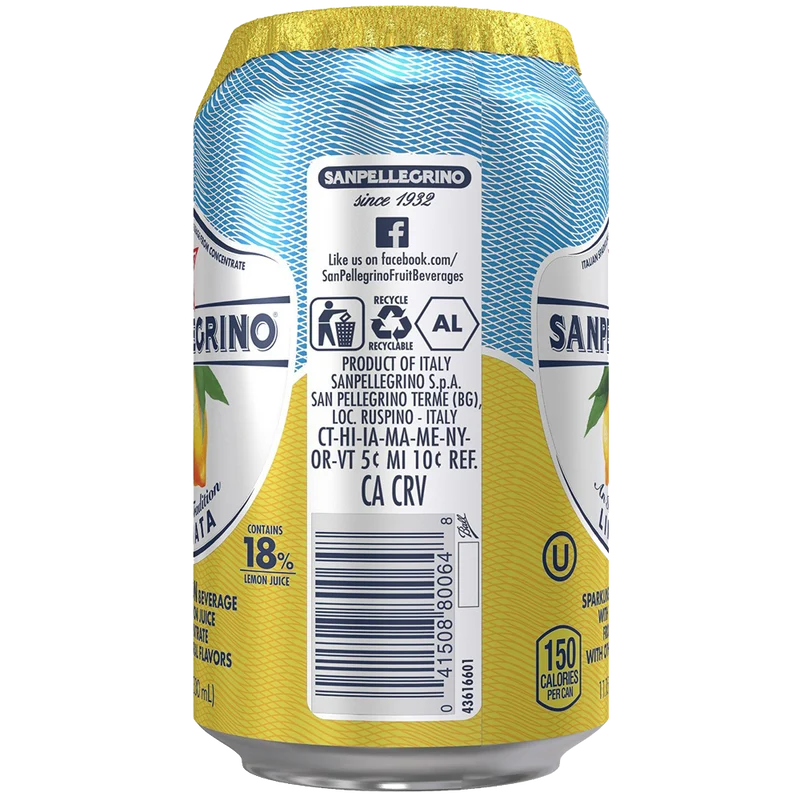 Craft San Pellegrino Sparkling Fruit Beverages Limonata-Lemon