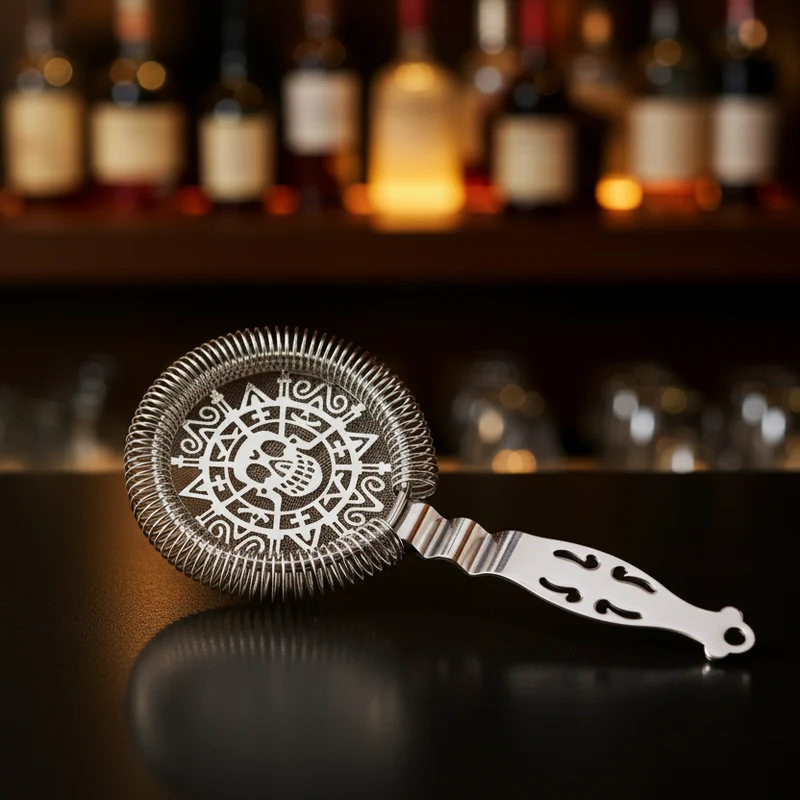Barsieb Skull Strainer mit Totenkopf-Design | Edelstahl