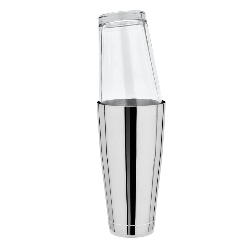 Boston Shaker mit Bodenkappe inkl. Mixing Glas | Edelstahl polliert