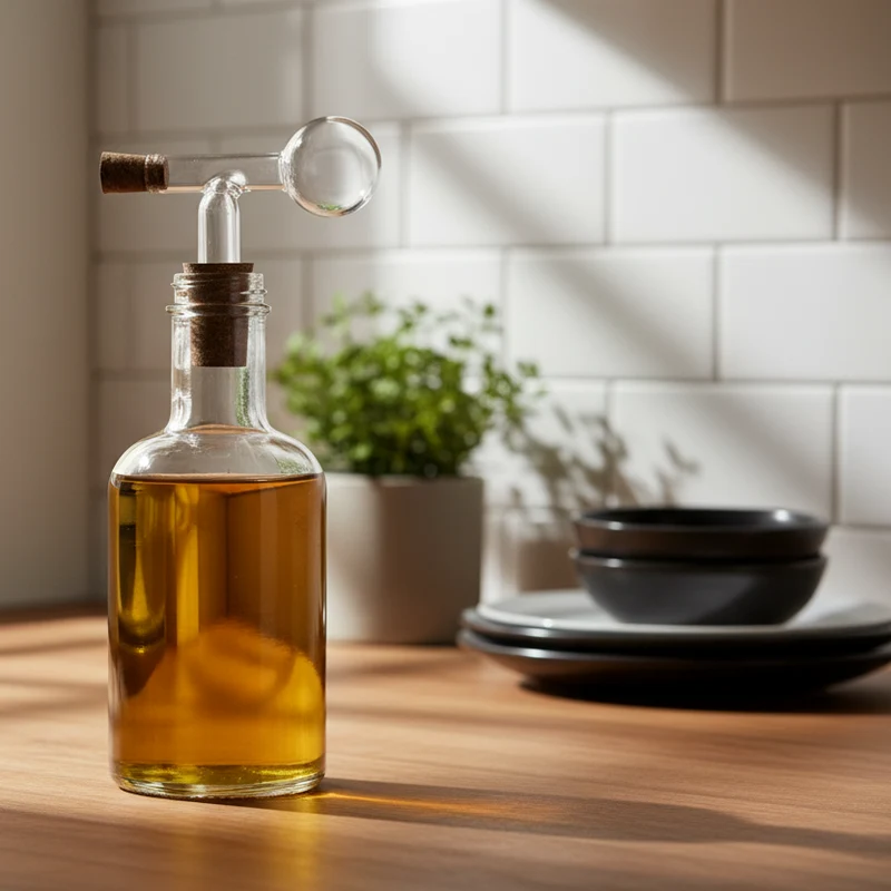 Glaskugel-Dosierer PREMIUM | Handgefertigt mit Naturkorken