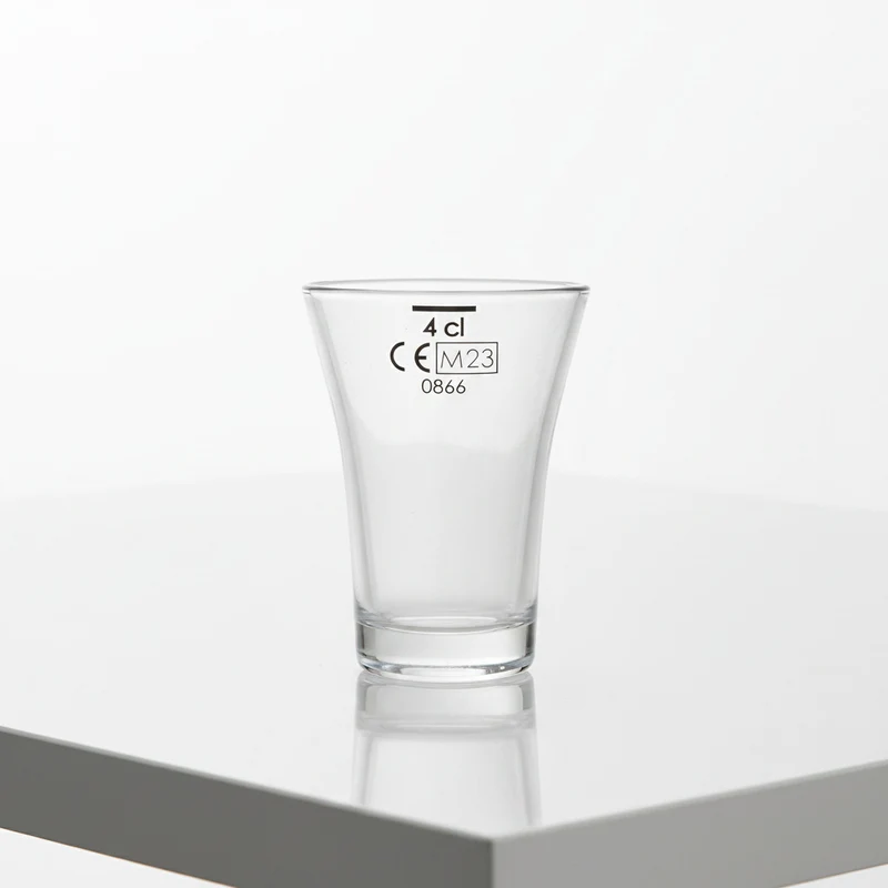 Kunststoffglas Schnapsglas Shot Glen 4 cl | CE Eichung | 6-er Set