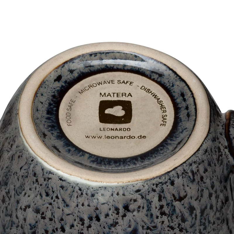 Keramiktasse MATERA 430 ml anthrazit 6er-Set