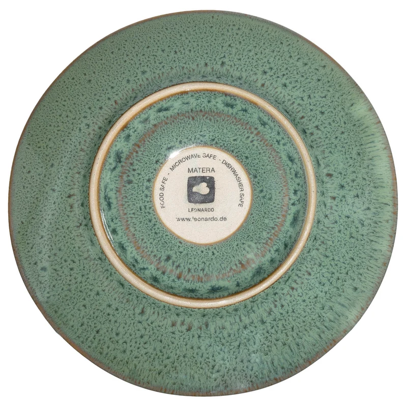 Keramikuntertasse MATERA 15 cm grün 4er-Set