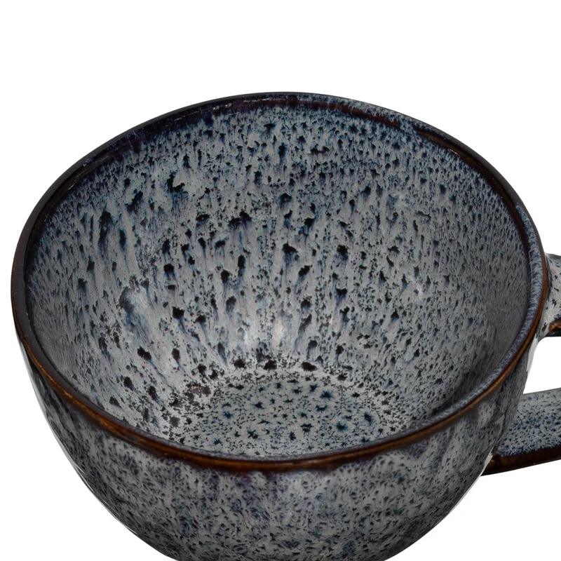 Keramiktasse MATERA 290 ml anthrazit 4er-Set