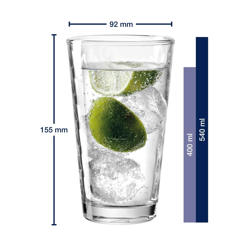 Trinkglas OPTIC 540 ml 4er-Set