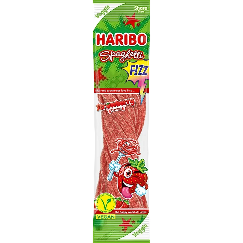 Haribo DE Spaghetti Strawberry Vegan