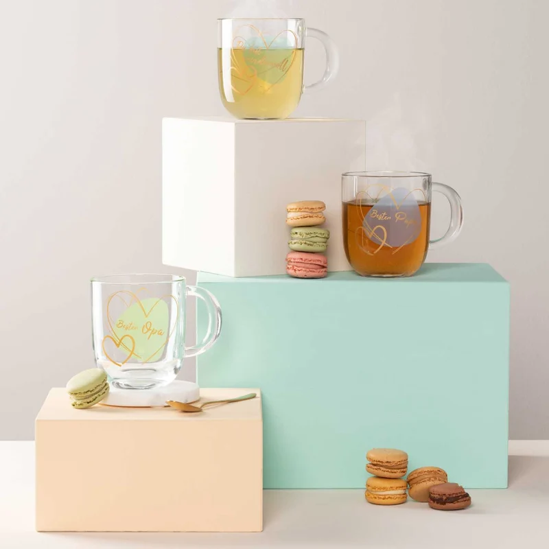 Tasse EMOZIONE 400 ml grün 'Bester Opa'