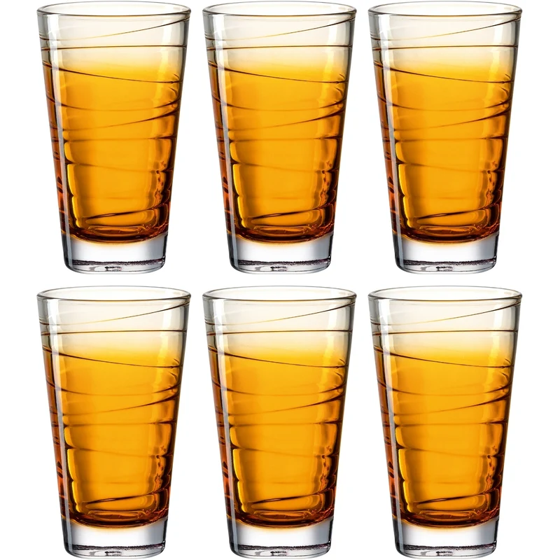 Trinkglas VARIO STRUTTURA 280 ml orange 6er-Set