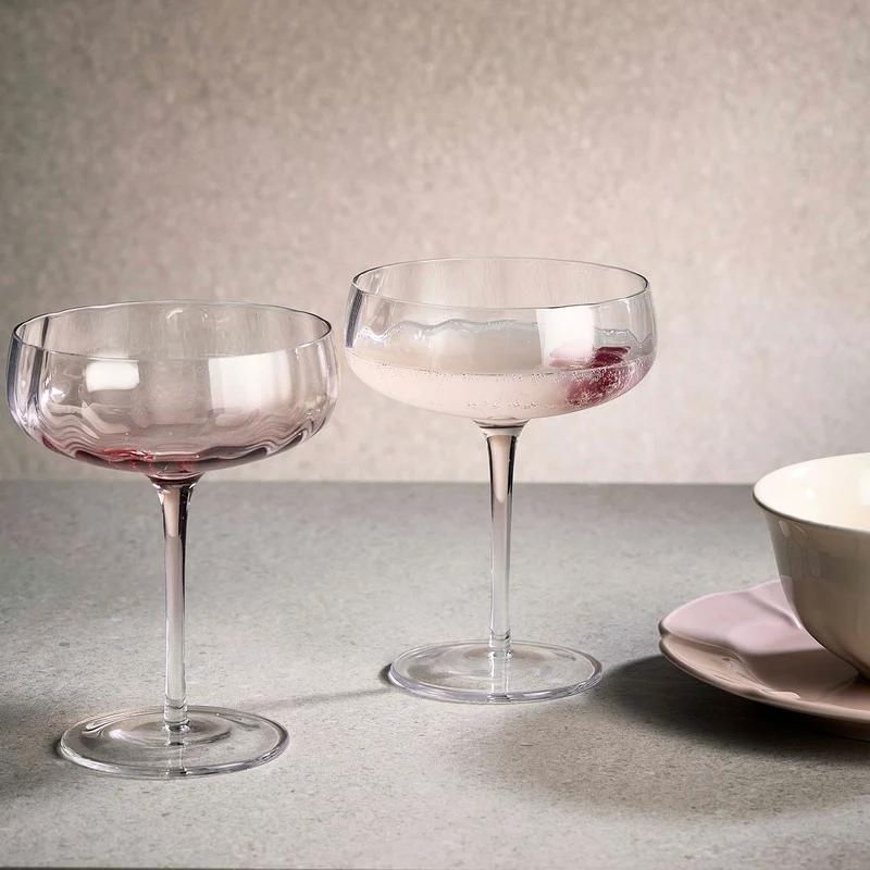 SØHOLM Sonja Champagnerschale raspberry