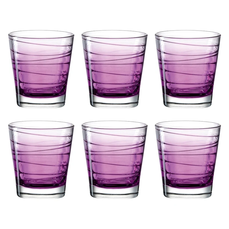 Trinkglas VARIO STRUTTURA 250 ml violett 6er-Set