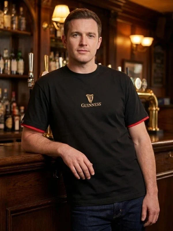 Guinness Gaelic Label Tee Black