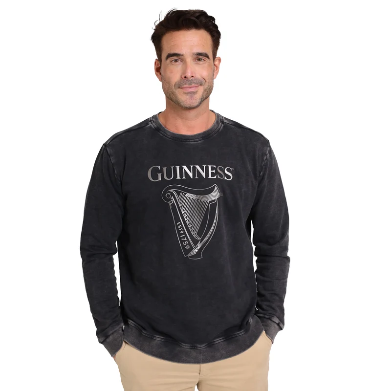 Guinness Metallic Print Trademark Sweater