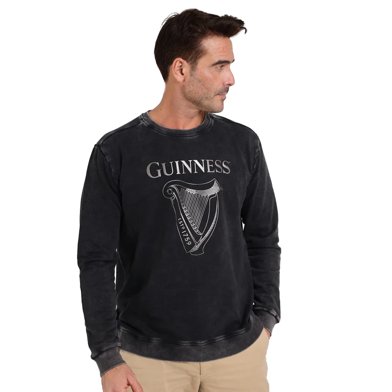Guinness Metallic Print Trademark Sweater