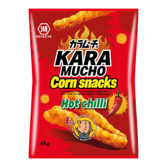 KOIKEYA Karamucho Hot Chilli Corn Snacks 65G