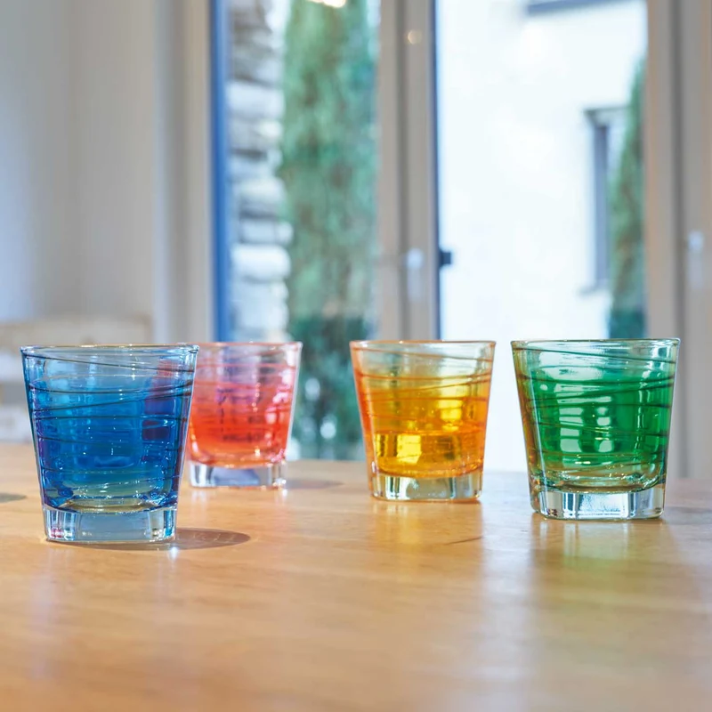 Trinkglas VARIO STRUTTURA 250 ml orange 6er-Set