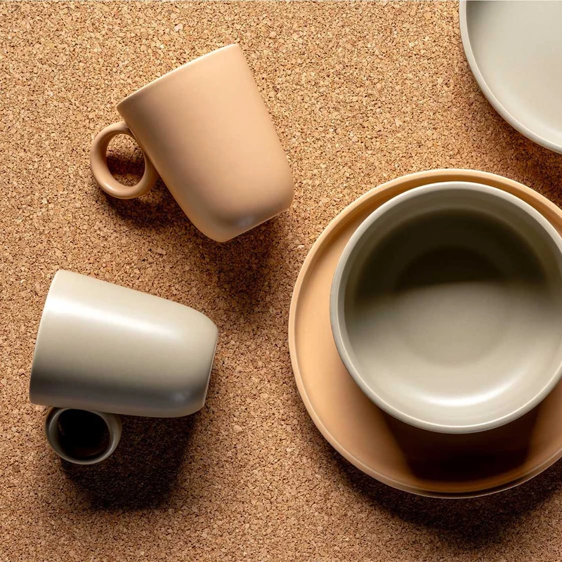 Keramiktasse ROMA 400 ml beige 6er-Set