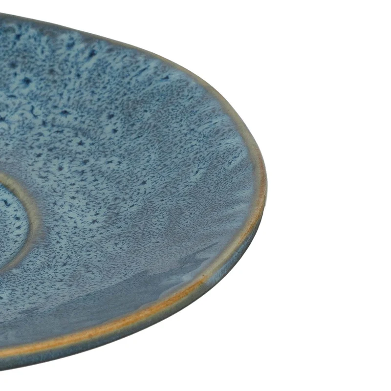 Keramikuntertasse MATERA 15 cm blau 4er-Set