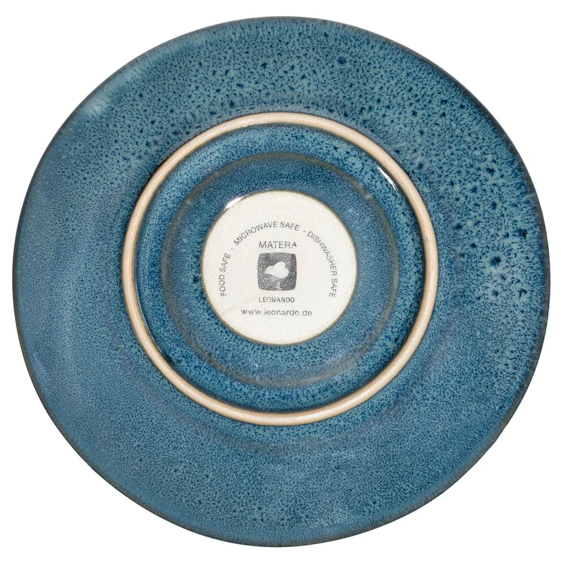 Keramikuntertasse MATERA 15 cm blau 4er-Set