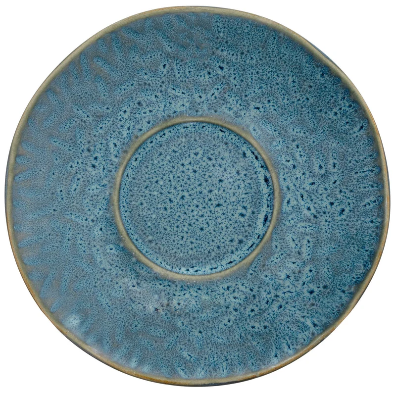 Keramikuntertasse MATERA 15 cm blau 4er-Set