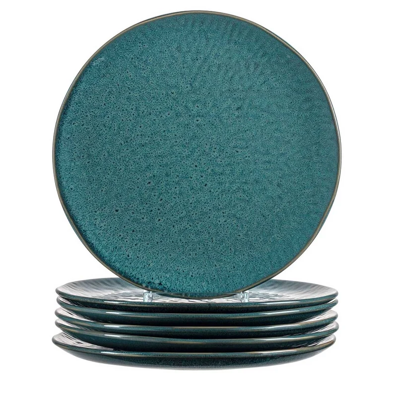Keramikteller MATERA 27 cm blau 6er-Set
